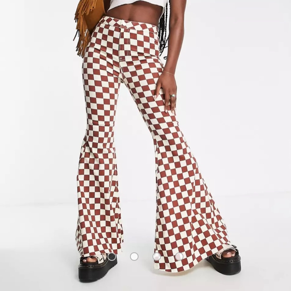 Free People Just Float On Checkered Flare 26